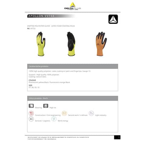 deltaplus-guanto-lavoro-apollon-vv733-maglia-poliestere-arancio-taglia-7-vv733or07