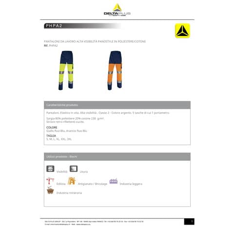 deltaplus-pantaloni-lavoro-alta-visibilita-classe-2-5-tasche-argento-arancio-fluo-blu-m-phpa2omtm