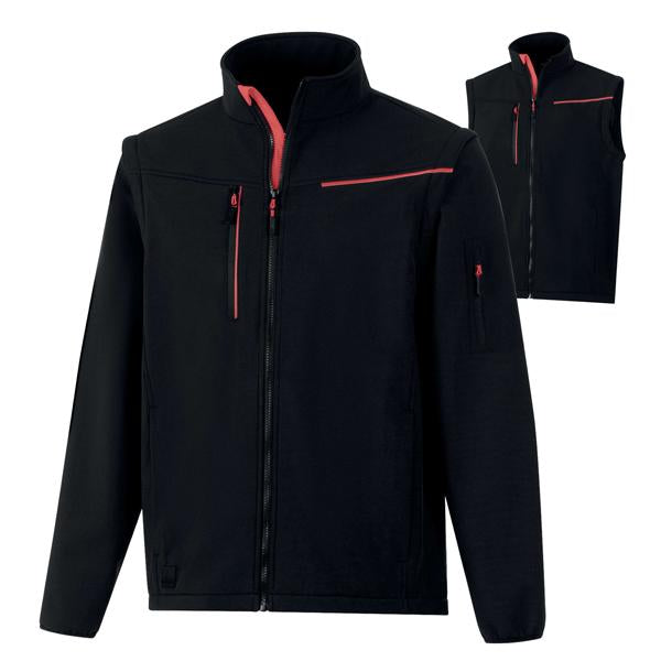deltaplus-softshell-2in1-soccia-tg-m-nero-rosso