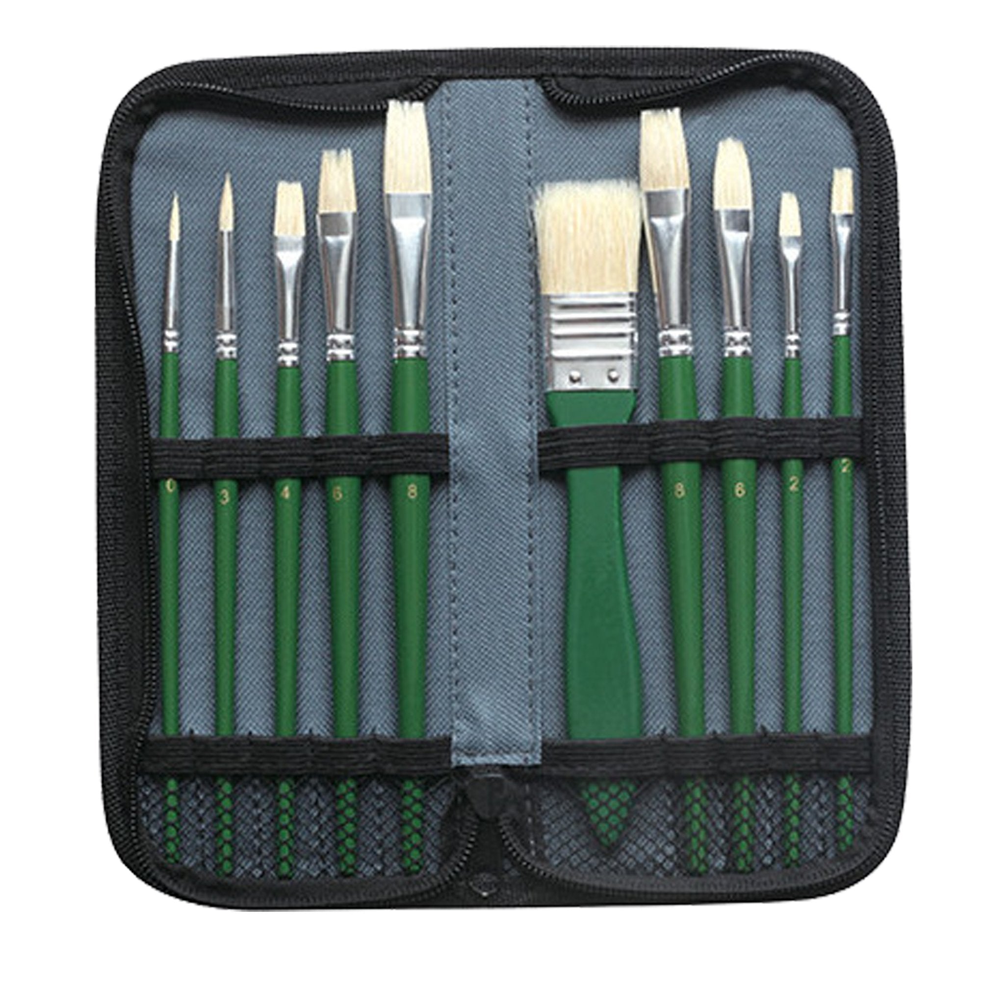 dom-astuccio-10-pennelli-setola-assortiti-olio