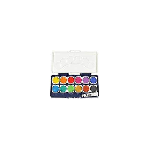 donau-acquerelli-tempera-bianca-7-5-ml-conf-12-godet-1-tubetto-colori-assortiti-330204