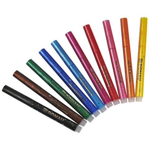 donau-pennarello-punta-fibra-glitter-conf-10-colori-assortiti-322234