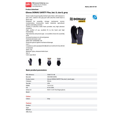 donau-safety-guanti-lavoro-nylon-rivestiti-schiuma-nitrile-palmo-tg-8-conf-12-pz-32061721-08