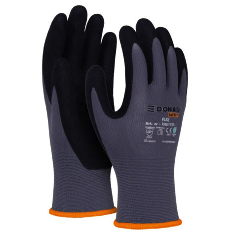 donau-safety-guanti-lavoro-nylon-rivestiti-schiuma-nitrile-palmo-tg-9-conf-12-pz-32061721-09