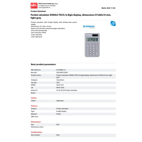 donau-tech-calcolatrice-tascabile-display-8-cifre-97x60x10-mm-grigio-chiaro-k-dt2082-13