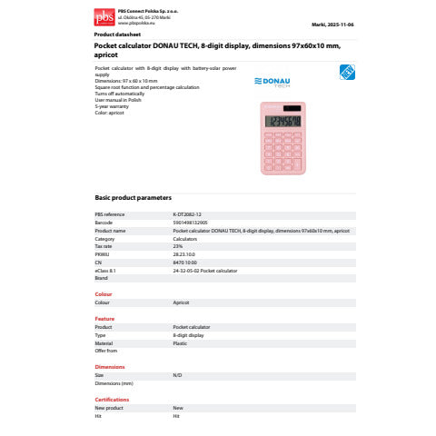 donau-tech-calcolatrice-tascabile-display-8-cifre-97x60x10-mm-rosa-k-dt2082-12