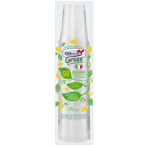 dopla-green-bicchieri-monouso-pla-200-ml-conf-50-pz-trasparente-22679