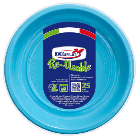 dopla-reusable-piatti-frutta-ps-diametro-170-mm-turchese-conf-25-pz-11766