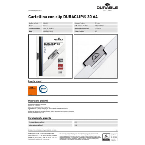durable-cartellina-clip-duraclip-a4-bianco-dorso-3-mm-capacita-30-fogli-2200-02