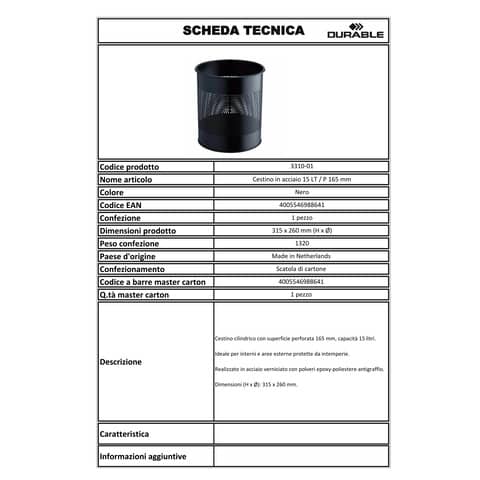 durable-cestino-gettacarte-cilindrico-superficie-perforata-165mm-acciaio-nero-331001