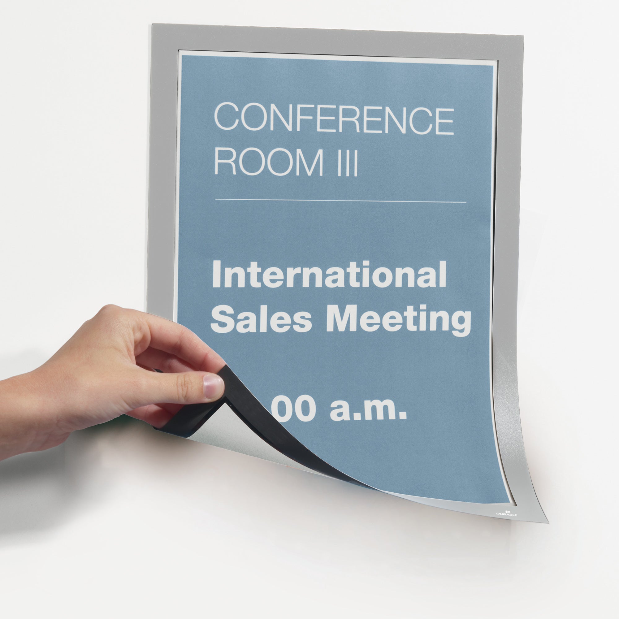 durable-cornice-duraframe-magnetic-a4-21x29-7cm-argento