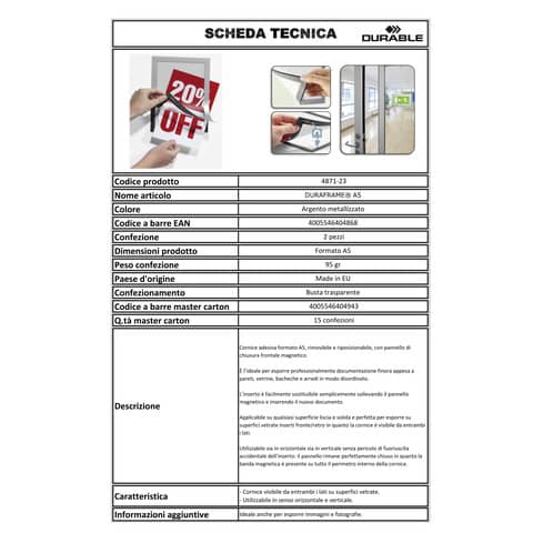 durable-cornici-pannello-magnetico-duraframe-a5-argento-metallizzato-236x176mm-conf-2-487123