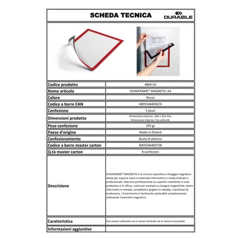 durable-cornici-pannello-magnetico-duraframe-magnetic-a4-pvc-rigido-rosso-236x323-mm-conf-5-486903