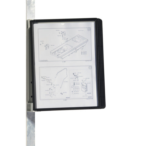 durable-leggio-parete-vario-magnet-wall-5-pannelli-a4-nero-591401