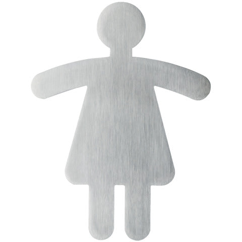 durable-pittogramma-adesivo-90-x-120-mm-acciaio-inossidabile-spazzolato-argento-metallizzato-wc-donne-495023
