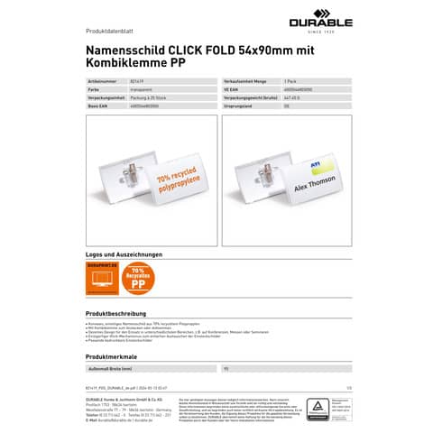 durable-portanomi-click-fold-combi-clip-trasparente-inserto-54x90-mm-ppl-70-riciclato-conf-25-821419