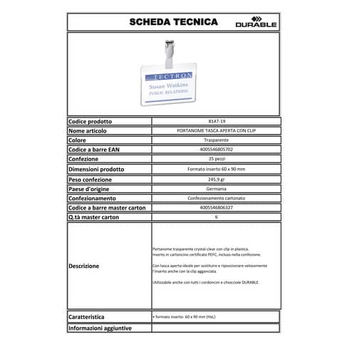 durable-portanomi-clip-eurobadge-tasca-aperta-plastica-trasparente-inserto-60x90mm-conf-25-814719