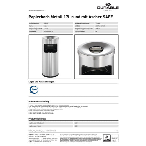 durable-posacenere-autoestinguente-colonna-cestino-acciaio-argento-metallizzato-base-tonda-333223