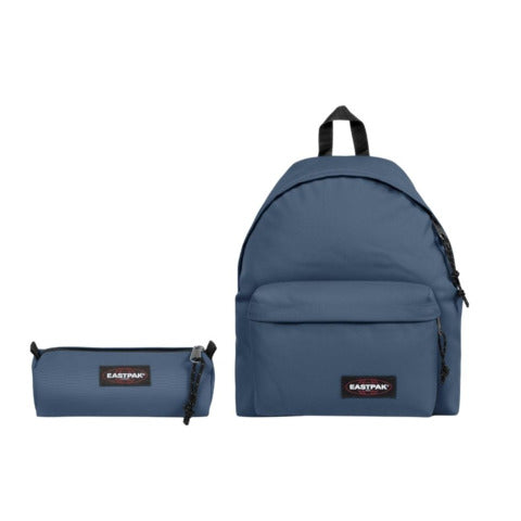eastpak-set-2-zaini-2-astucci-padded-pakr-benchmark-single-bouncing-blue
