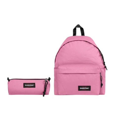 eastpak-set-2-zaini-2-astucci-padded-pakr-benchmark-single-pink-cloud