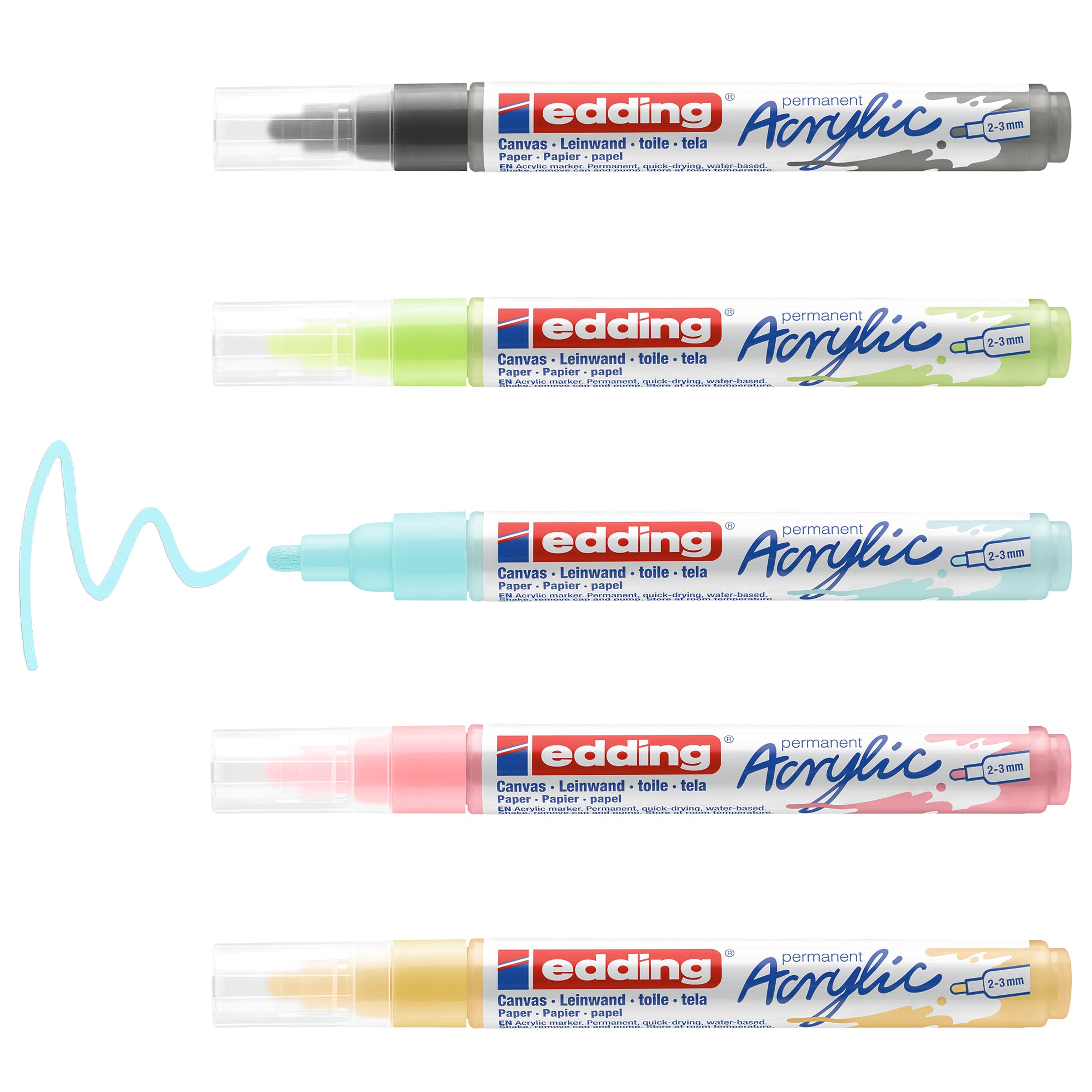 edding-astuccio-5-marcatori-acrilici-5100-medium-pastel