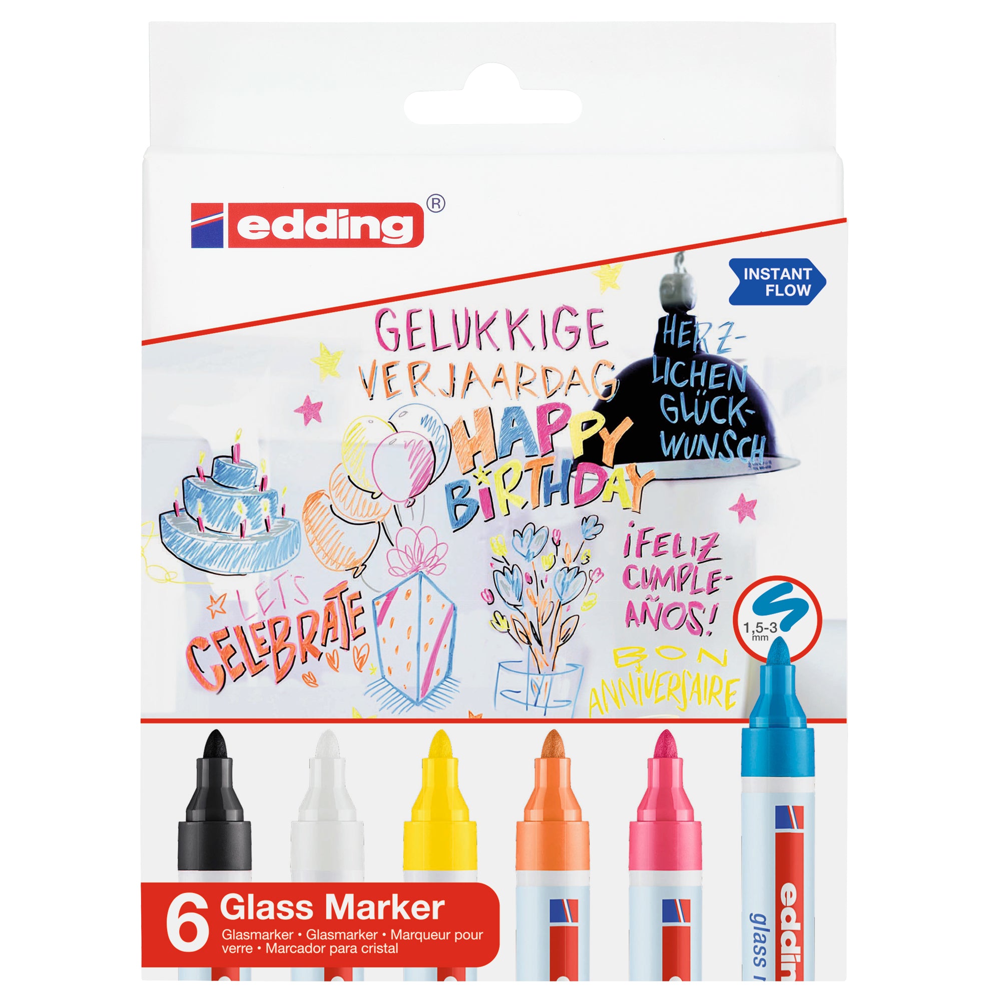 edding-astuccio-6-marcatori-vetro-e95-colori-assortiti