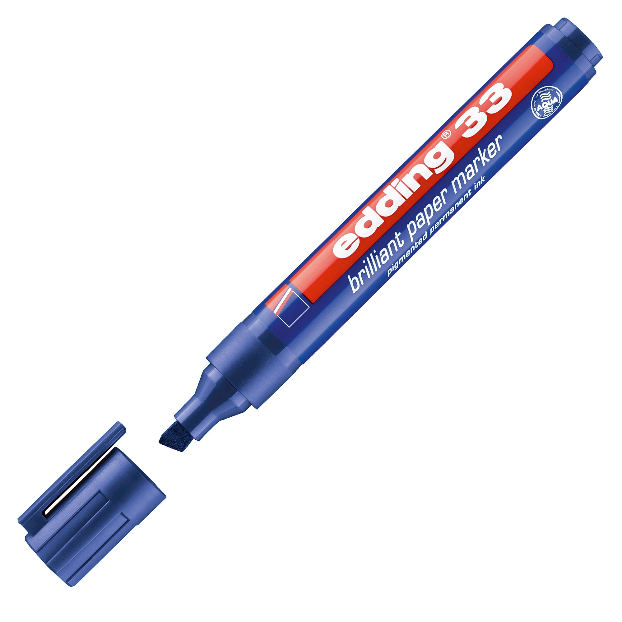 edding-marcatore-33-permanente-punta-scalpello-blu