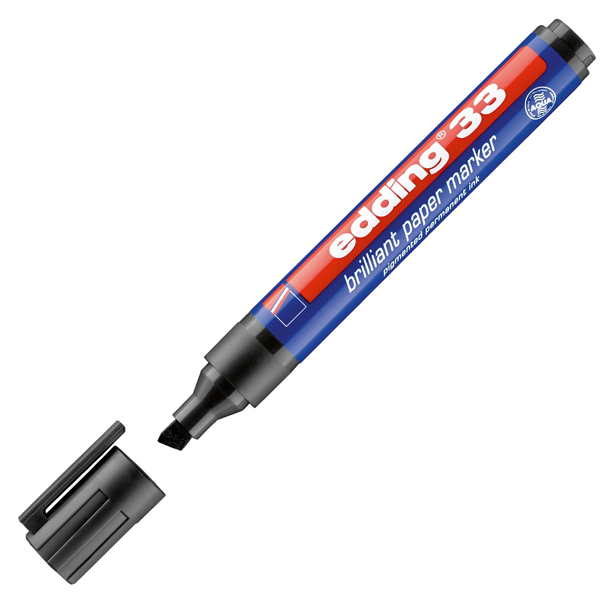 edding-marcatore-33-permanente-punta-scalpello-nero