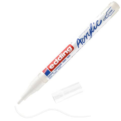 edding-marcatore-acrilico-5300-punta-tonda-1-2-mm-tratto-fine-bianco-traffico-e-5300-922