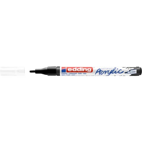 edding-marcatore-acrilico-5300-punta-tonda-1-2-mm-tratto-fine-nero-intenso-e-5300-901