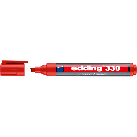 edding-marcatore-permanente-330-punta-scalpello-1-5-mm-rosso-e-330-002