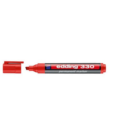 edding-marcatore-permanente-330-punta-scalpello-1-5-mm-rosso-e-330-002