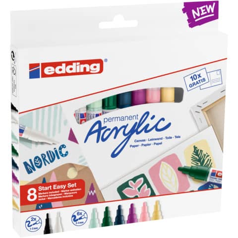 edding-marcatori-acrilici-start-easy-set-punte-tonde-assortite-assortiti-8-colori-4-ses8n