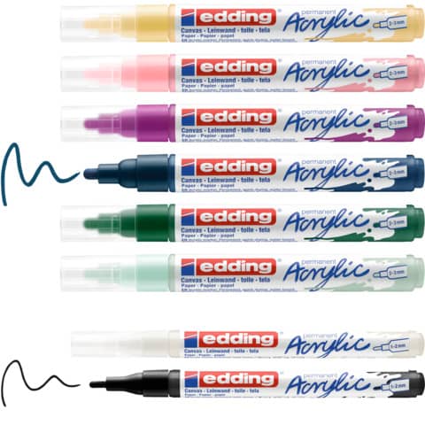 edding-marcatori-acrilici-start-easy-set-punte-tonde-assortite-assortiti-8-colori-4-ses8n