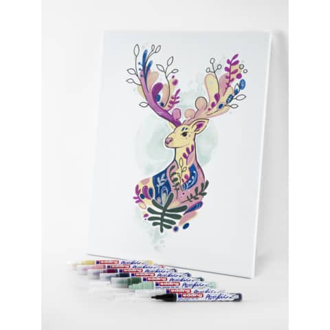 edding-marcatori-acrilici-start-easy-set-punte-tonde-assortite-assortiti-8-colori-e-ses8n