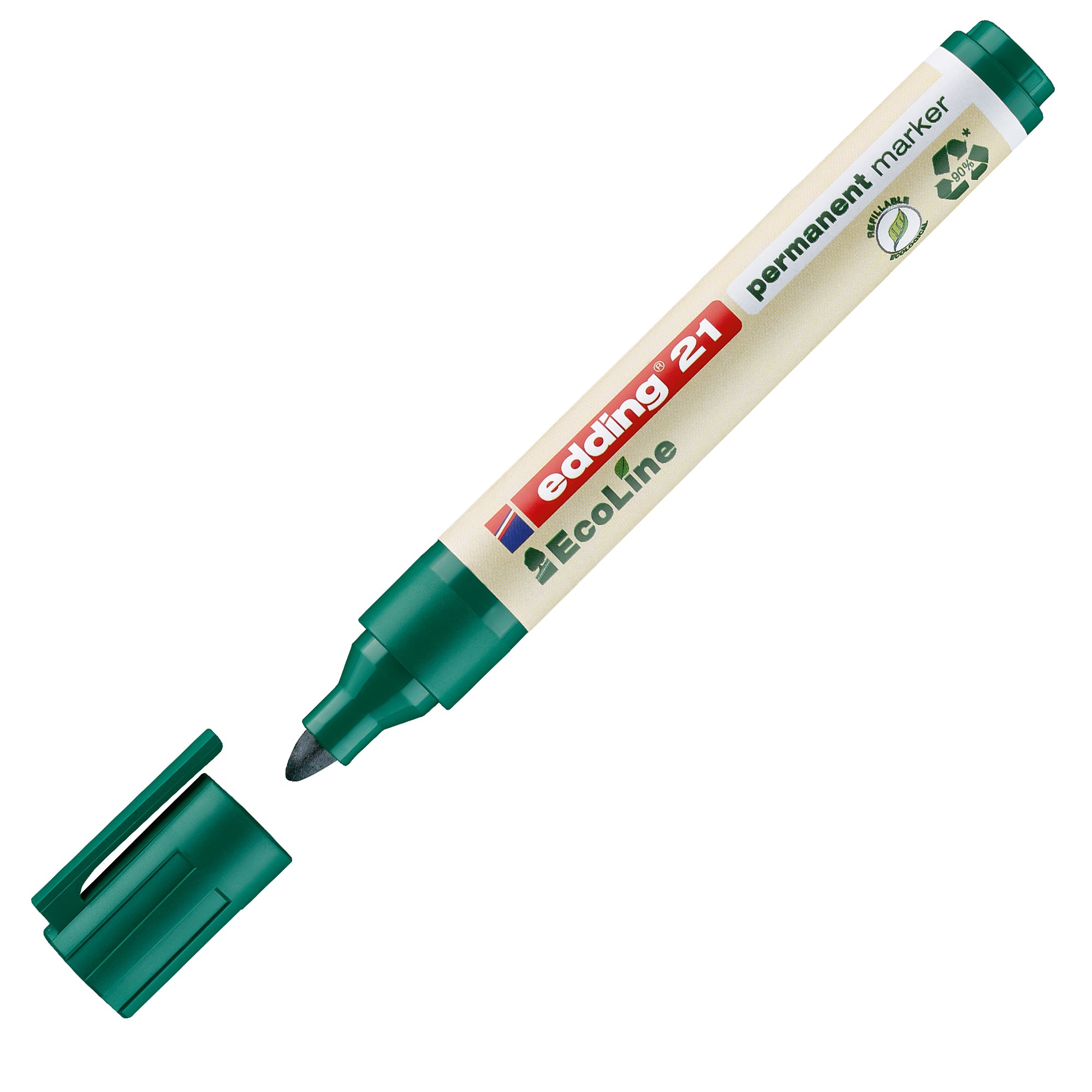 edding-set-4-marcatori-permanenti-21-ecoline-p-conica-colori-assortiti