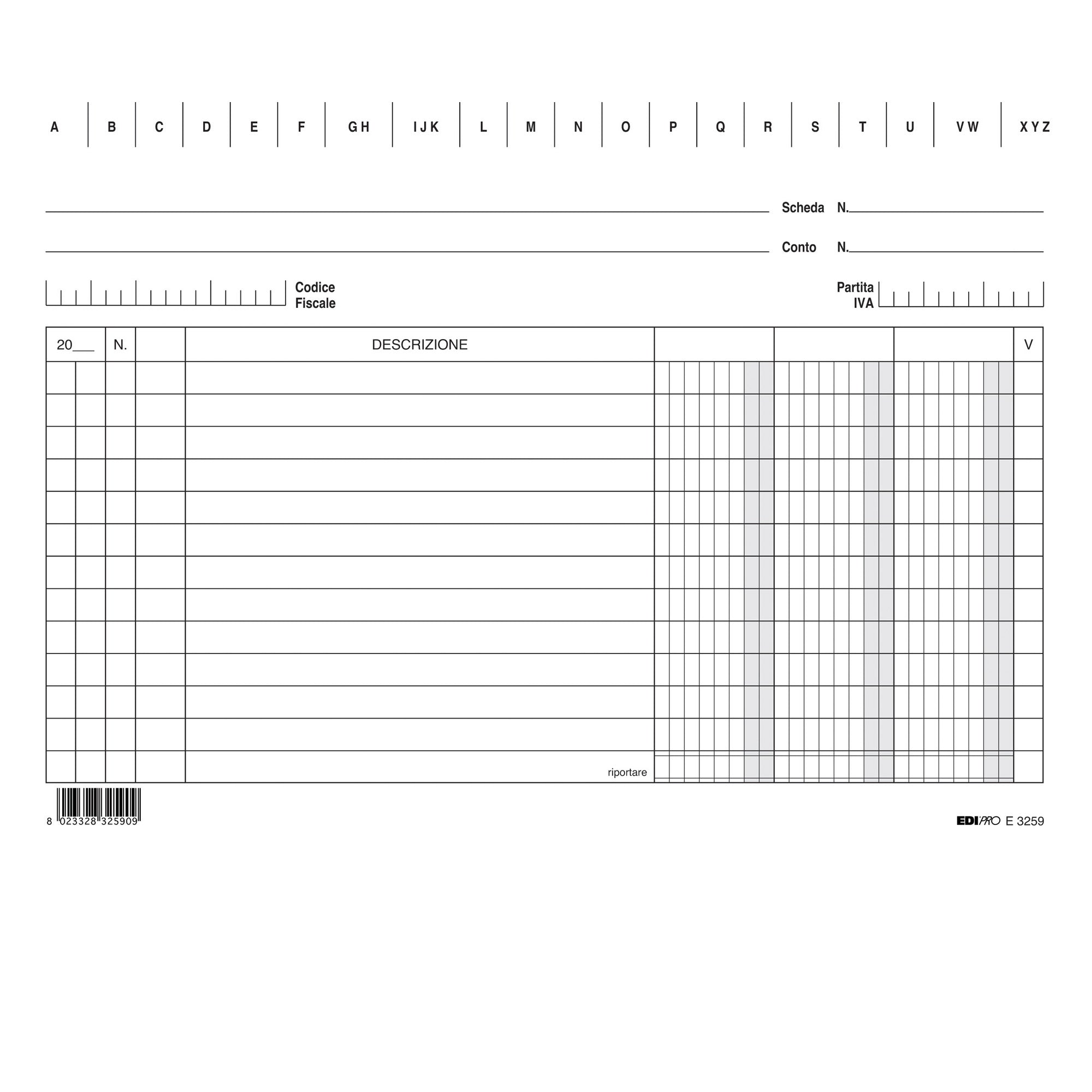 edipro-100-schede-3-colonne-orizzontale-15x21cm-e3259