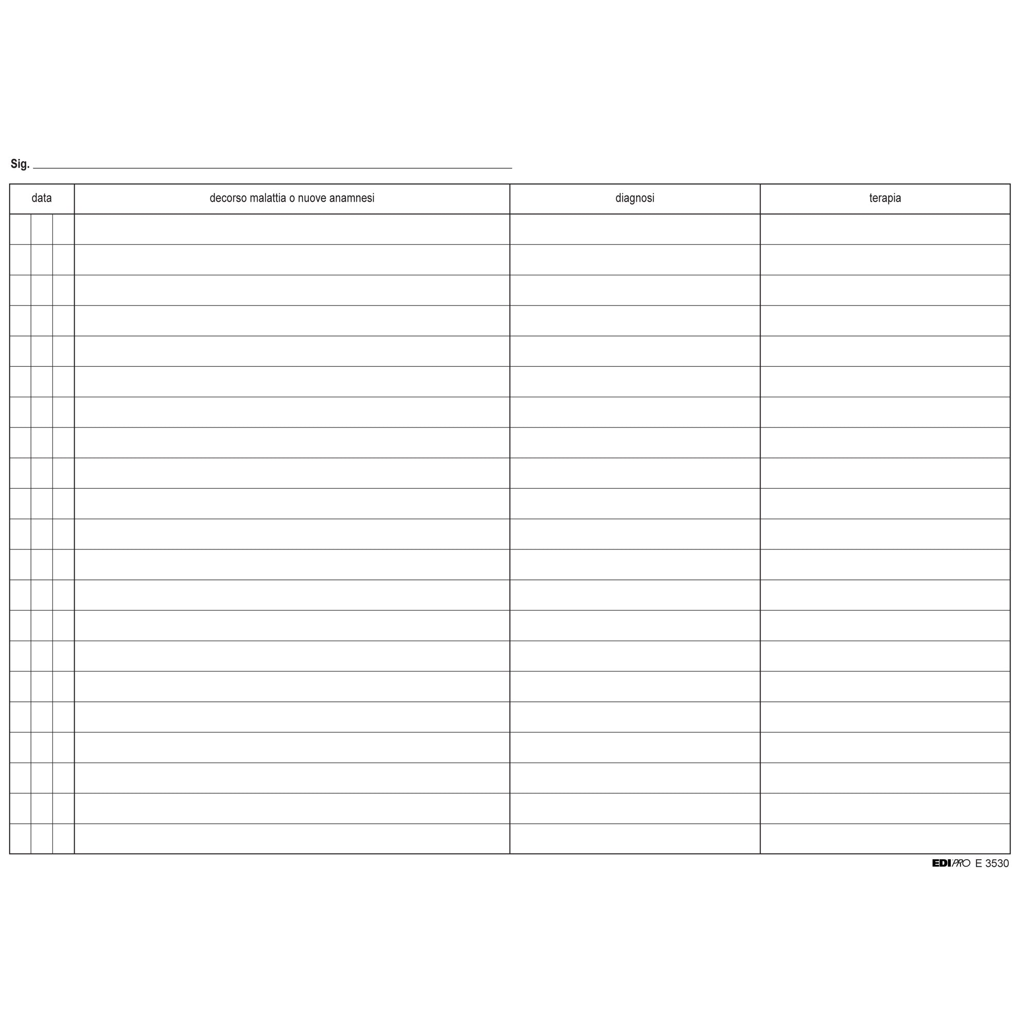 edipro-100-schede-medici-generici-17x24cm-verde-e3530