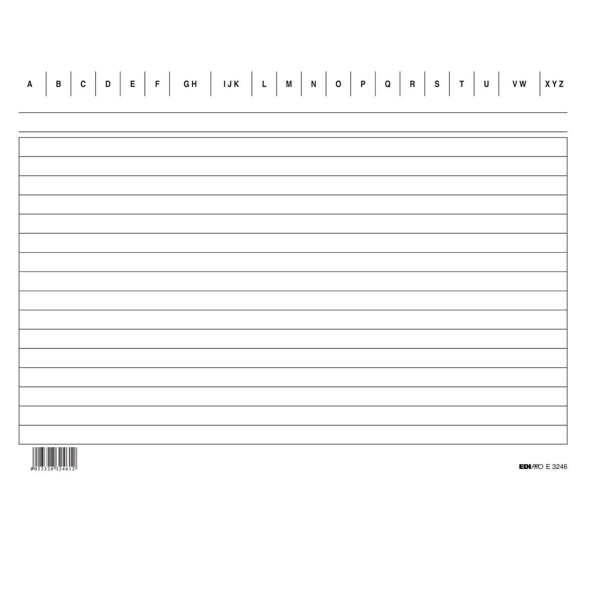 edipro-100-schede-rigate-orizzontale-15x21cm-e3246bl