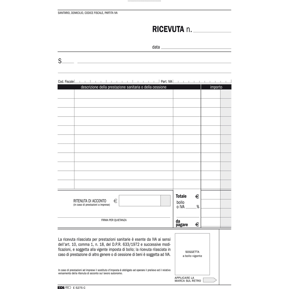 edipro-blocco-ricevute-sanitarie-numerate-50-50-fogli-autoric-23x15-e5275c