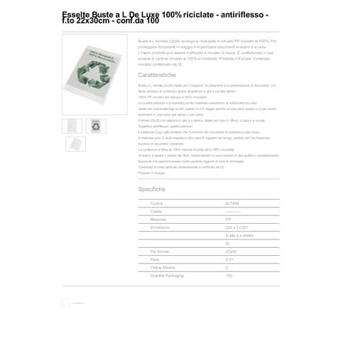 esselte-buste-l-de-luxe-f-to-22x30-cm-100-riciclate-antiriflesso-trasparenti-conf-100-pezzi-627499