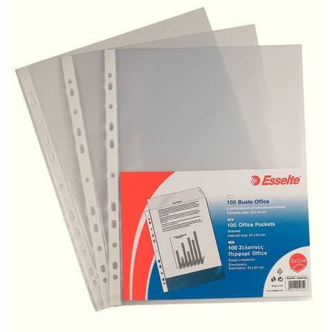 esselte-buste-perforazione-universale-goffrate-office-23x33-cm-trasparente-antiriflesso-conf-100-395697200