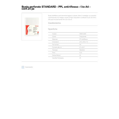 esselte-buste-perforazione-universale-goffrate-standard-pp-antiriflesso-trasparente-a4-conf-25-392513300