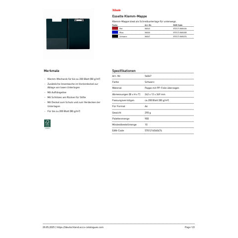 esselte-portablocco-clip-daily-cartoncino-polipropilene-24-3x34-cm-nero-560470