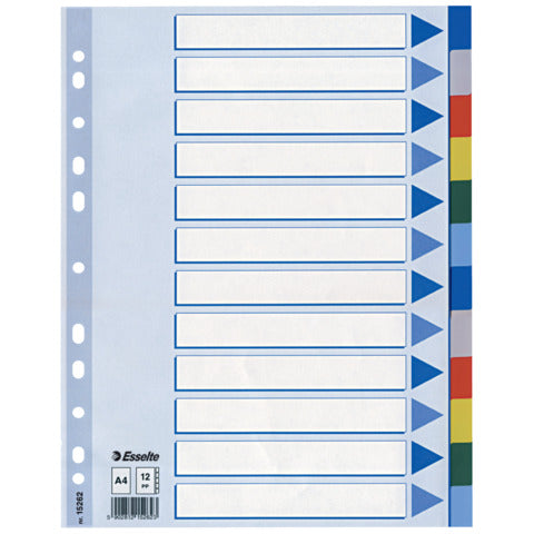 esselte-separatore-neutro-ppl-12-tasti-colorati-f-to-a4
