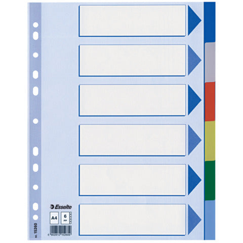 esselte-separatore-neutro-ppl-6-tasti-colorati-f-to-a4