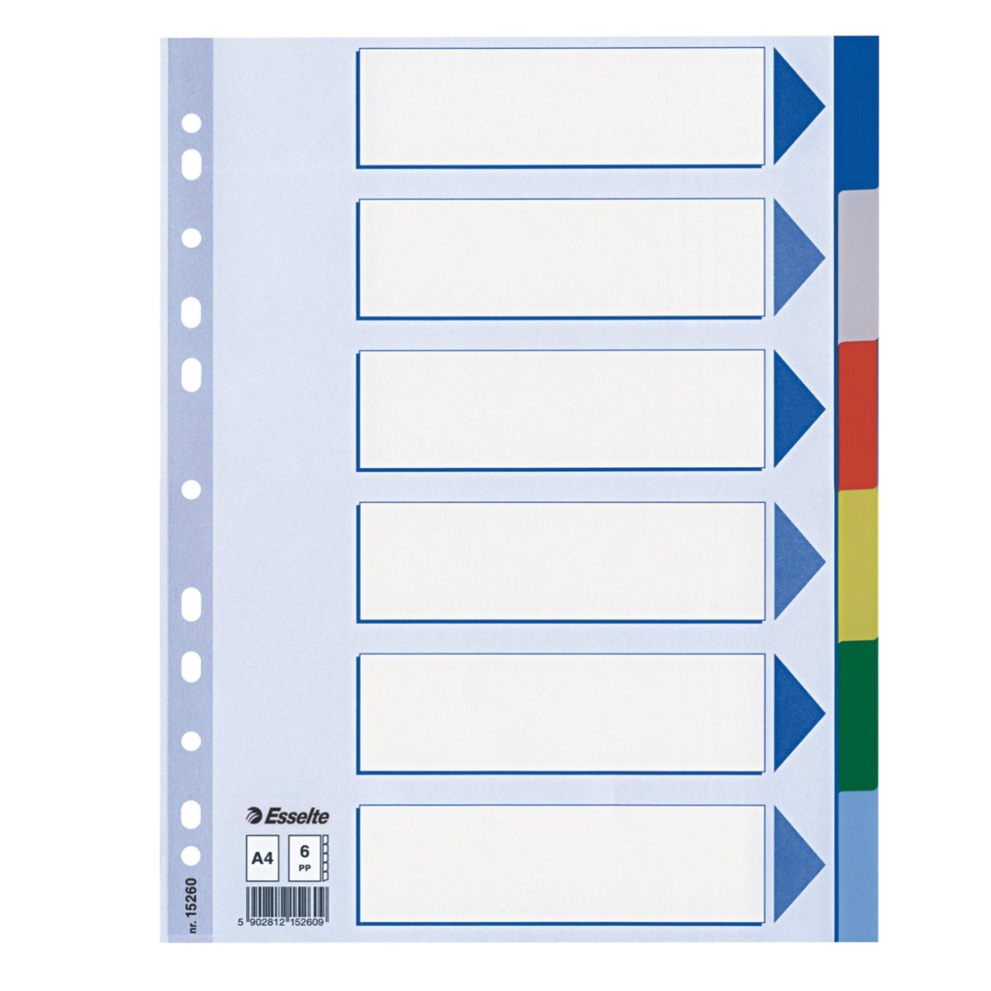 esselte-separatore-neutro-ppl-6-tasti-colorati-f-to-a4