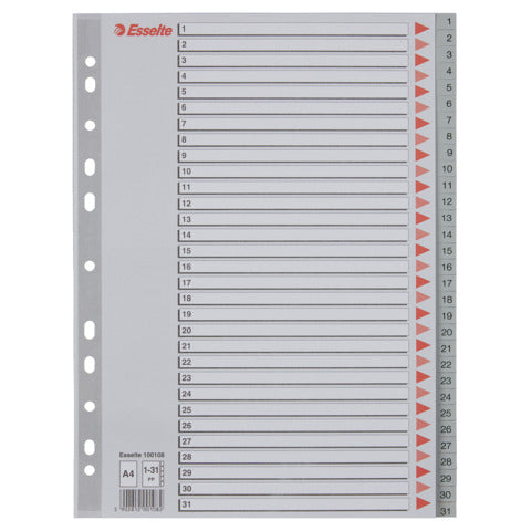 esselte-separatore-ppl-grigio-numerico-1-31-f-to-a4