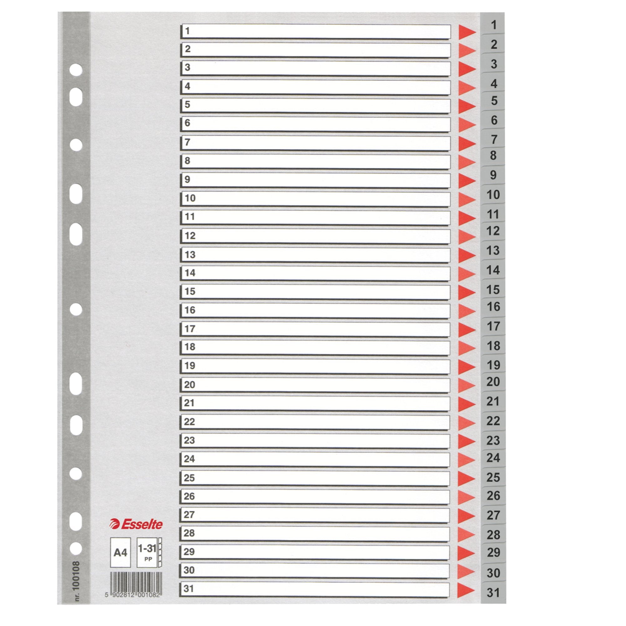 esselte-separatore-ppl-grigio-numerico-1-31-f-to-a4