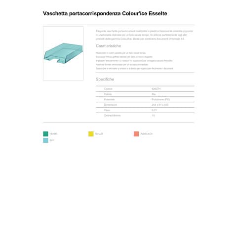 esselte-vaschetta-portacorrispondenza-colourice-polistirolo-a4-blu-trasparente-626274